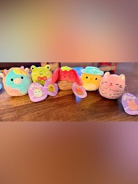 NWT Lot of 5 Easter 2026 4” Squishmallows Mystery Squad Plushes-See Description